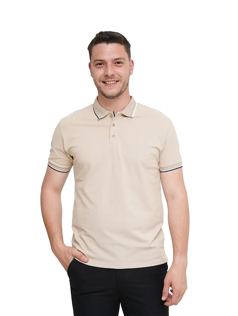 Polo en piqué de coton